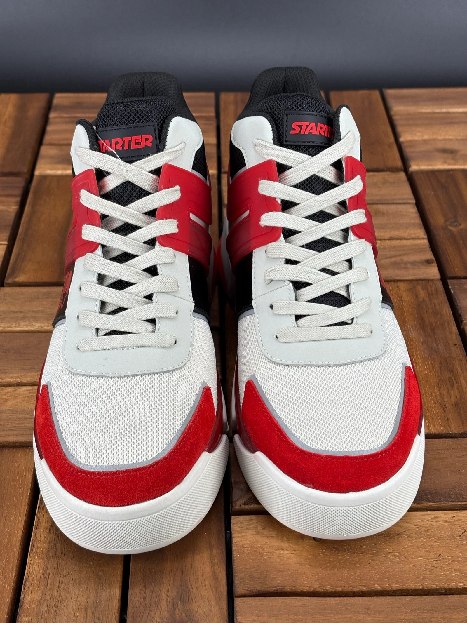 T40 Baskets montantes Starter rouges et blanches – photo 5